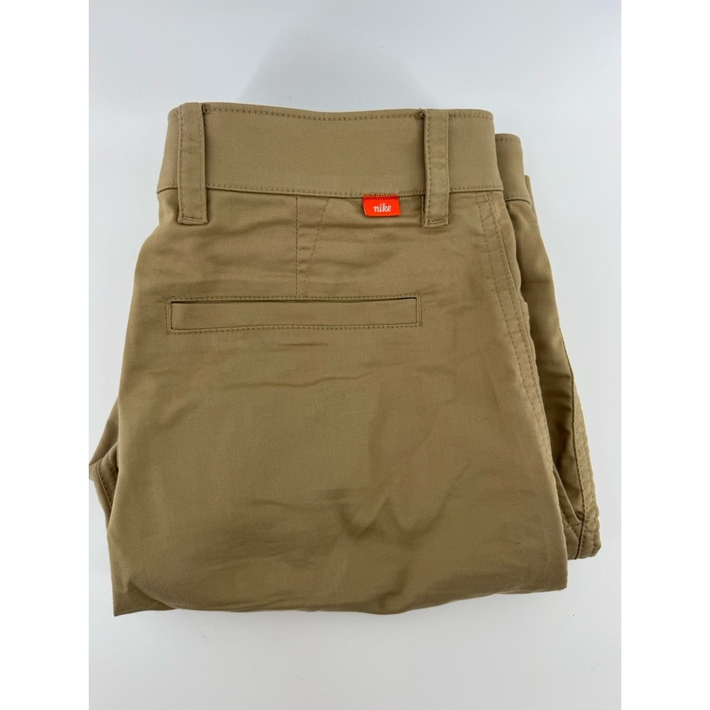 Nike Golf Shorts Mens 30 Khaki Dri-FIT Flat Front Chino Stretch Performance